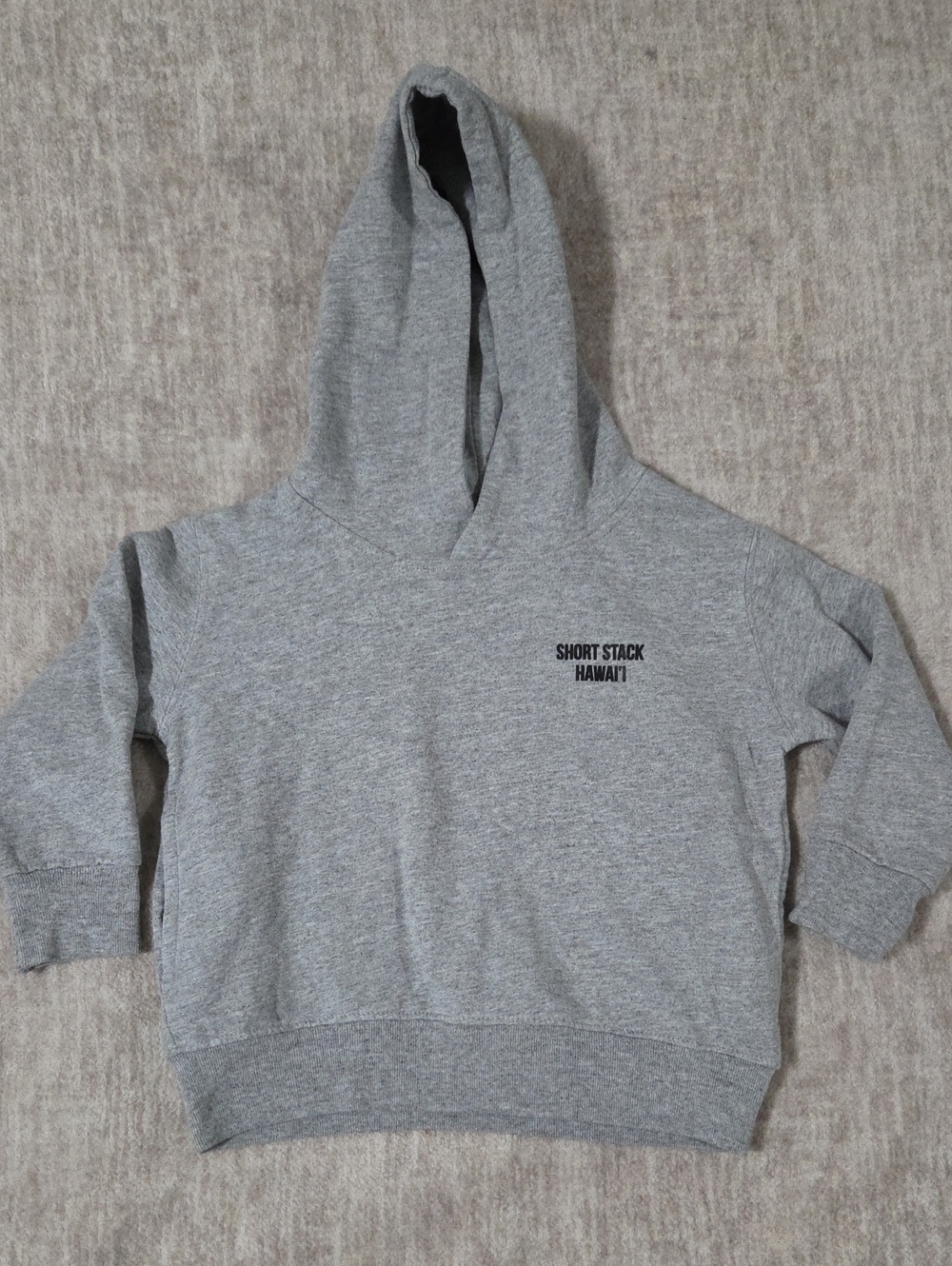 Carter's Heather Gray Hoodie with 'Short Stack Hawaii' Print